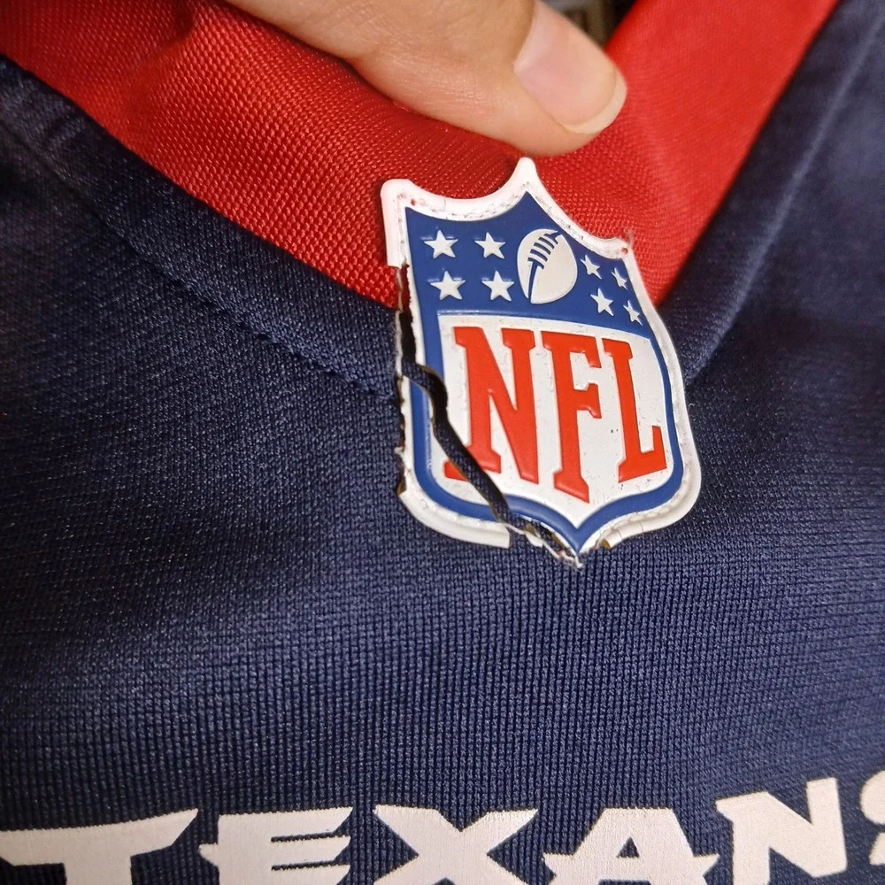 Nike NFL Houston Texans Ed Reed 20 Jersey Mens XL Navy Blue Football Jersey